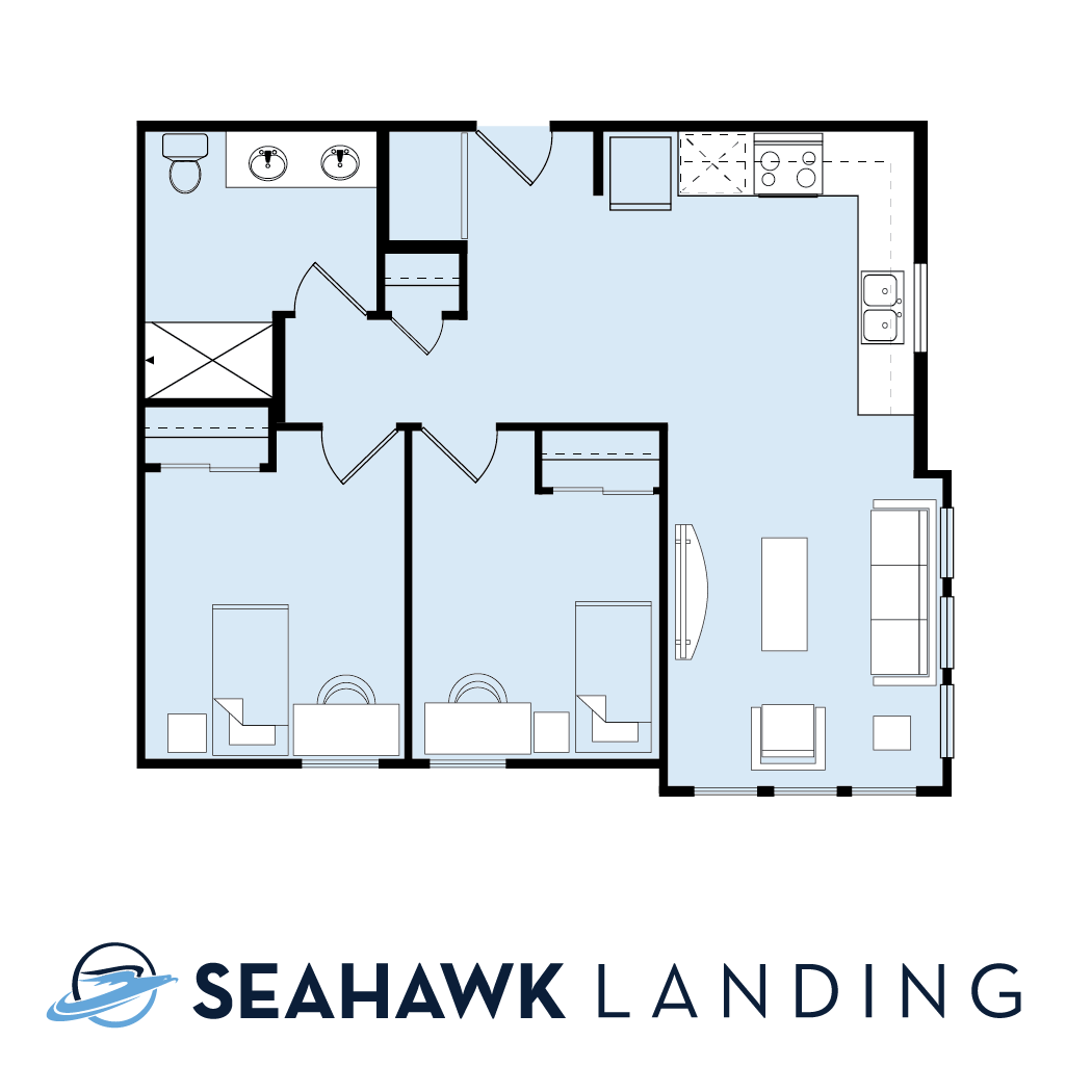 2 Bed 1 Bath (Accessible) 2 Bed 1 Bath (Accessible)